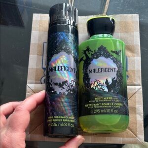 Bath & Body Works Maleficent Body Wash and Mist - Black and Green